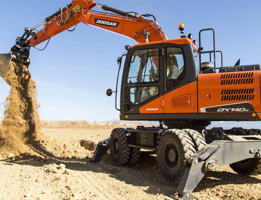 Колесный экскаватор Doosan DX140W-5 Колесный экскаватор Doosan DX140W-5